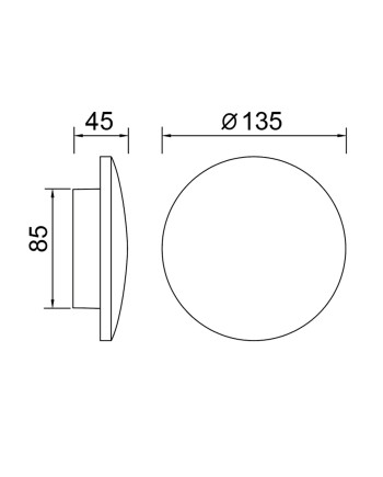 BORA BORA II * APLIQUE LED IP65 10W 3000K NEGRO